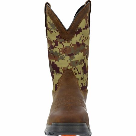 Durango Ranger XP Steel Toe Waterproof Western Work Boot, DARK BROWN GREEN DIGI CAMO, W, Size 9.5 DDB0457